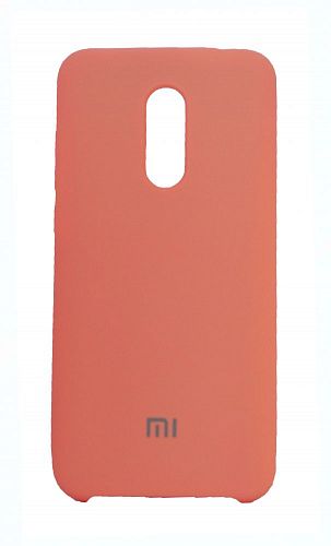 Силиконовый чехол с матовой текстурой для Redmi 5 Plus (Розовый) — фото